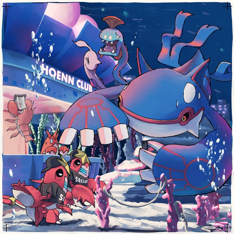 kyogre-gorebyss-corphish-huntail-and-cra