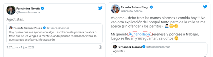 Ricardo Salinas se sale de control en Twitter y le dice
