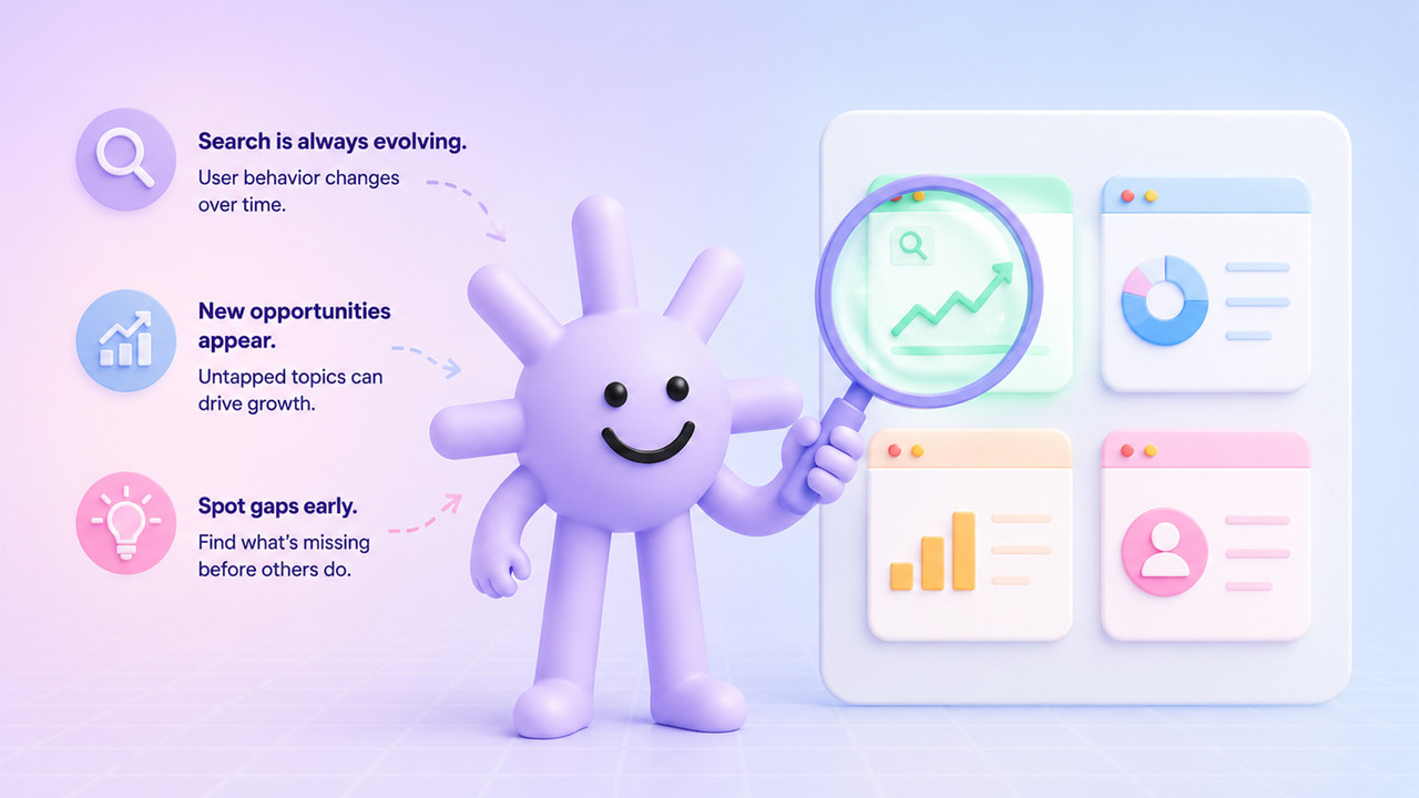 Illustration showing that why changing search behavior creates hidden content opportunities