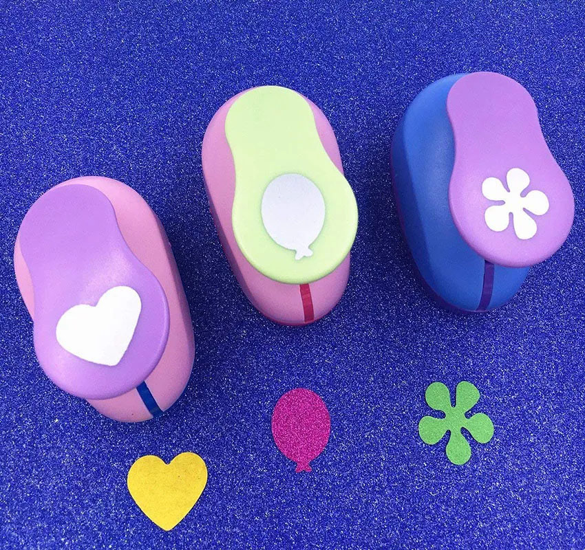 Set 3 Herramientas de perforación de globo corazón y flor 1 pulg