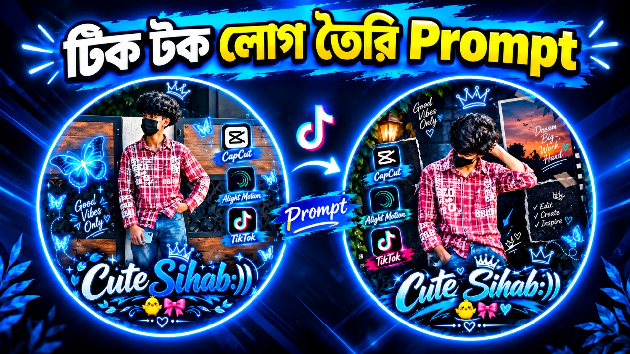 টিক টক প্রোফাইল তৈরি Prompt 🌟