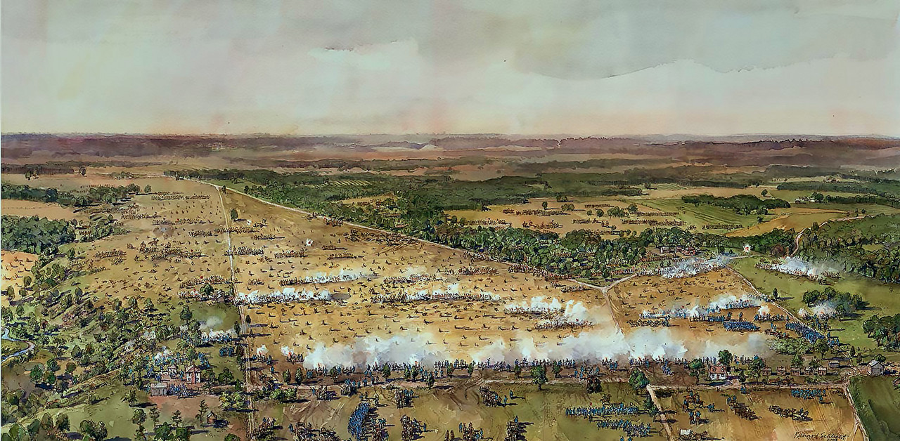 Civil americana,Malverh Hill,Batalla de Malvern Hill por Richard Schlecht
