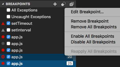 breakpoints