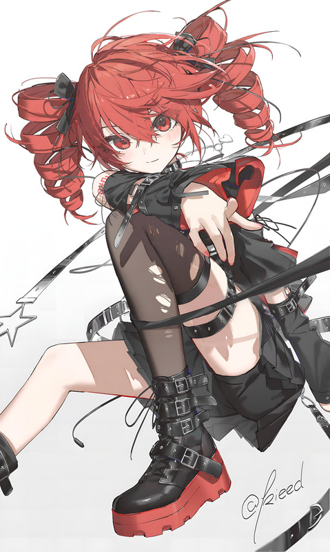 Wallpaper Alchemy Kasane Teto Coletas Rojas Anime Fondo de Pantalla 4K
