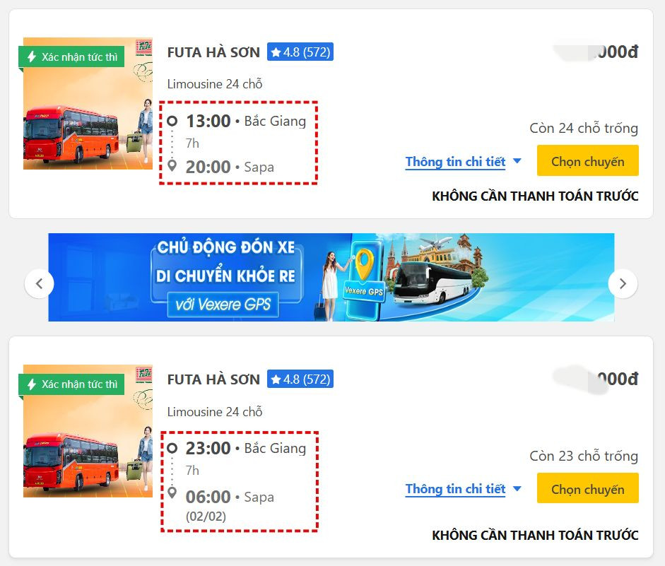 xe bắc giang l&agrave;o cai sapa futa sơn h&agrave;