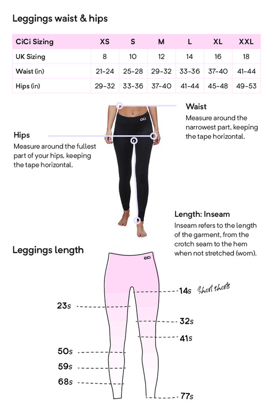 Yoga Pants Sizing Chart