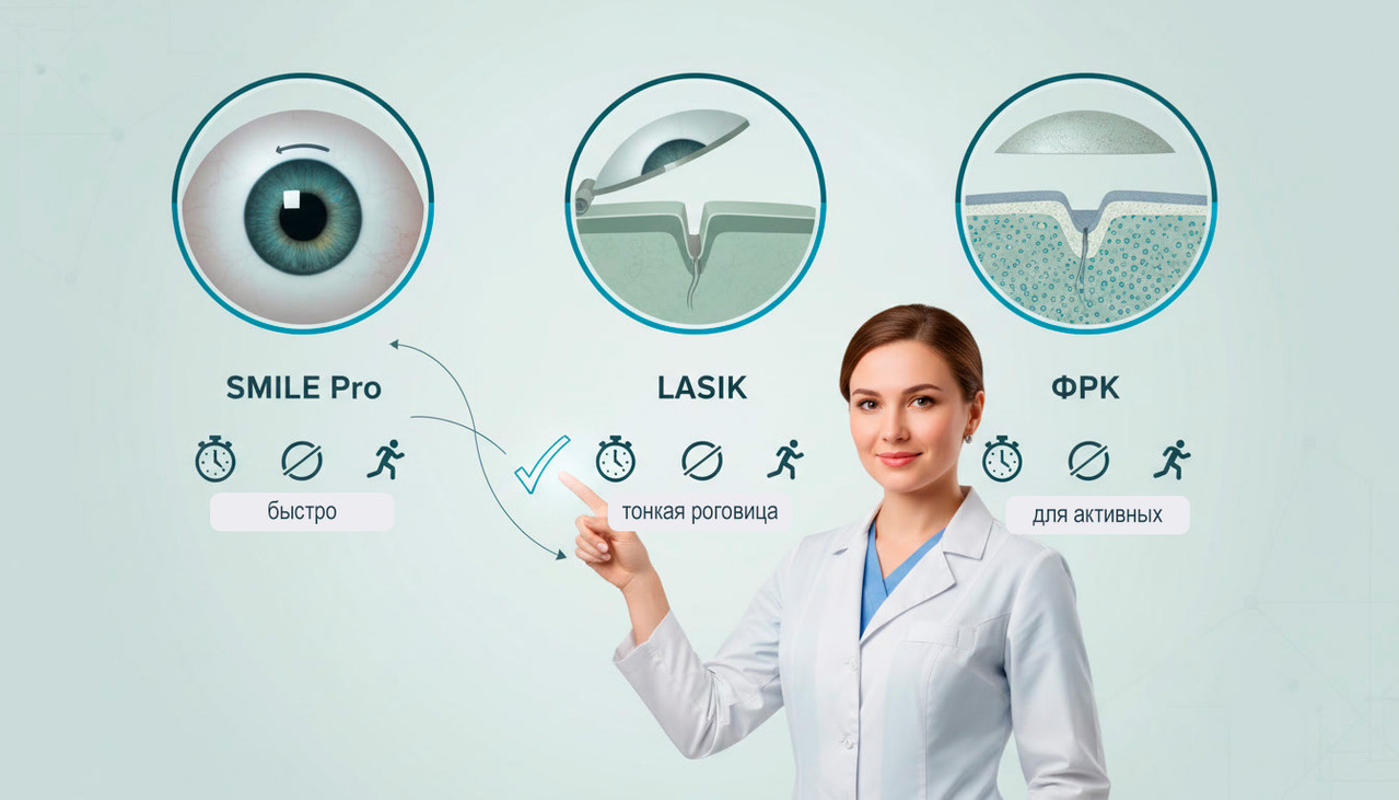 Сравнение методов лазерной коррекции зрения для женщин, планирующих беременность