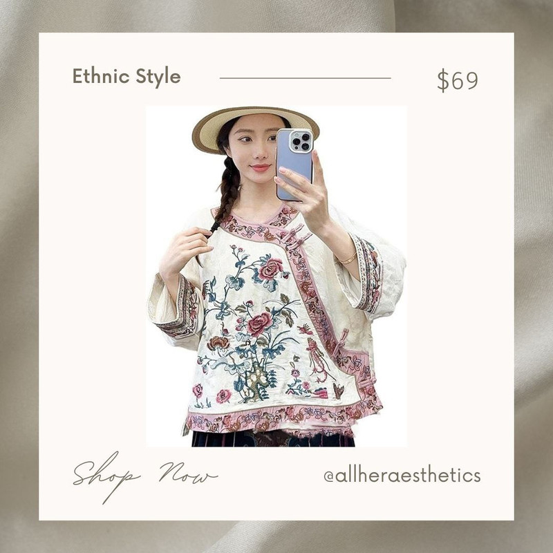 Retro Chinese-Inspired Cotton-Linen Shirt for Women
