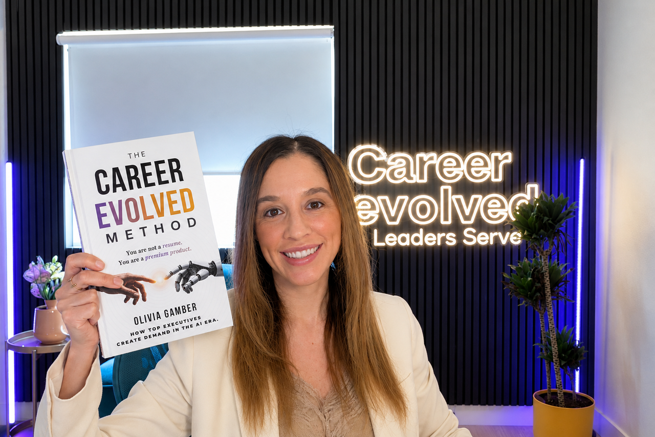 Hands holding the open Career Evolved Method Book
