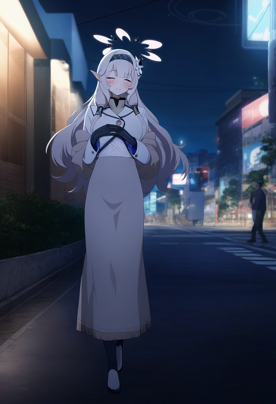 1man, 1girl, himari (blue archive), anime screencap, artistcg, depth of field,sh s-161368704