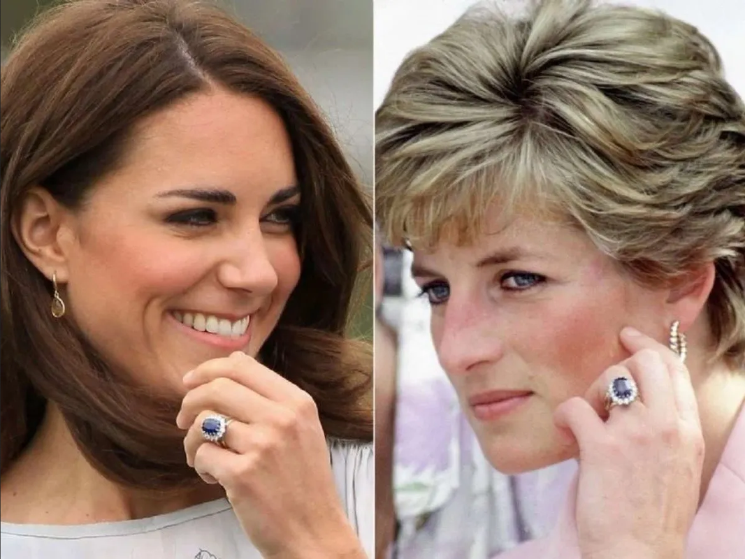 La supuesta maldición del anillo de zafiro que une a Lady Di y Kate Middleton