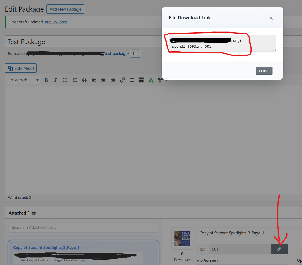 Where to get the link to the direct download URL