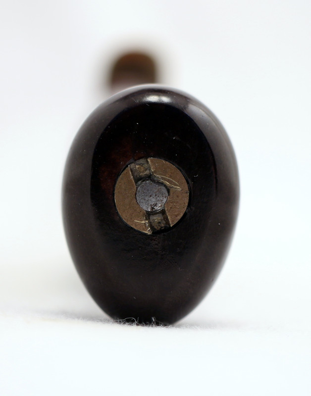 Marble's sheathed knife spanner nut on pommel