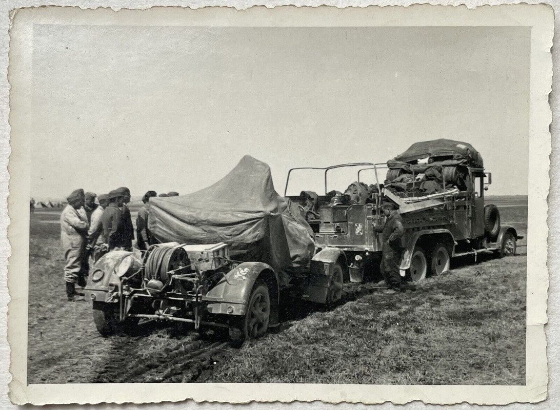 Orig. Foto WH, Kommandogerät Truppenkennzeichen, Flak Reg. 37, Russland 1941