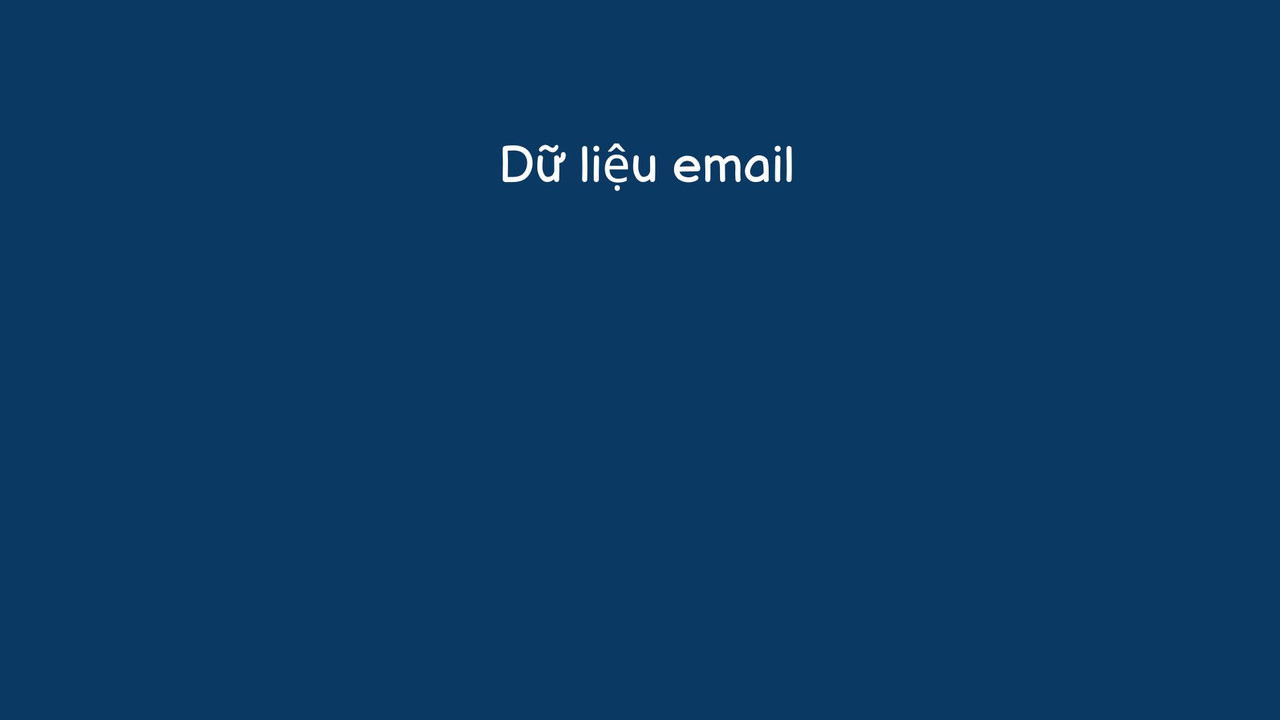 Dữ liệu email