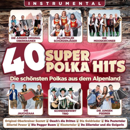 VA - 40 super Polka Hits - Instrumental - Die schonsten Polkas aus dem Alpenland (2022)