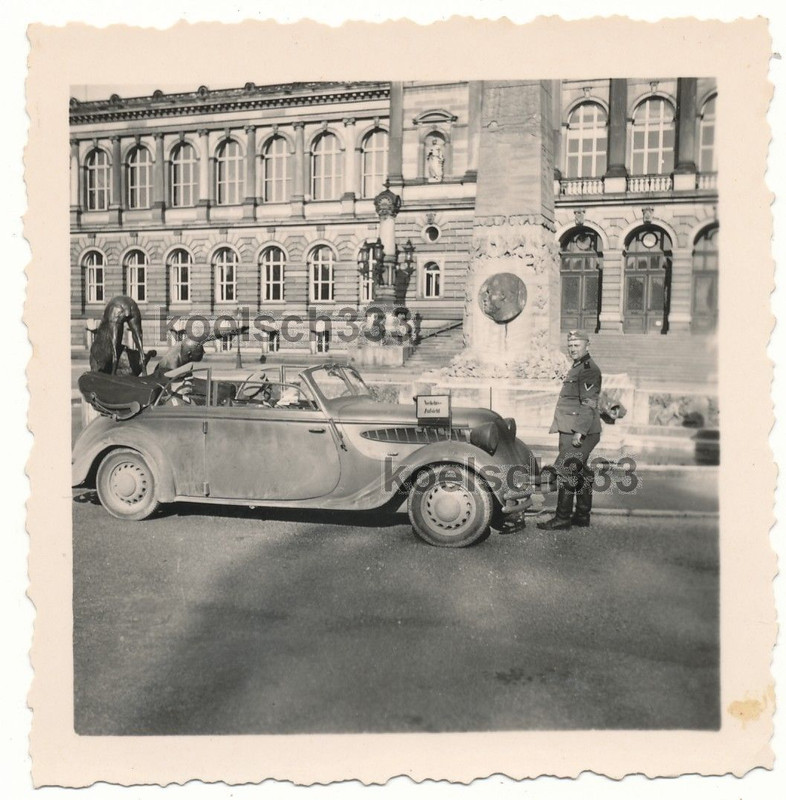 Straßburg Frankreich Wehrmacht BMW PKW FK 599 Ve