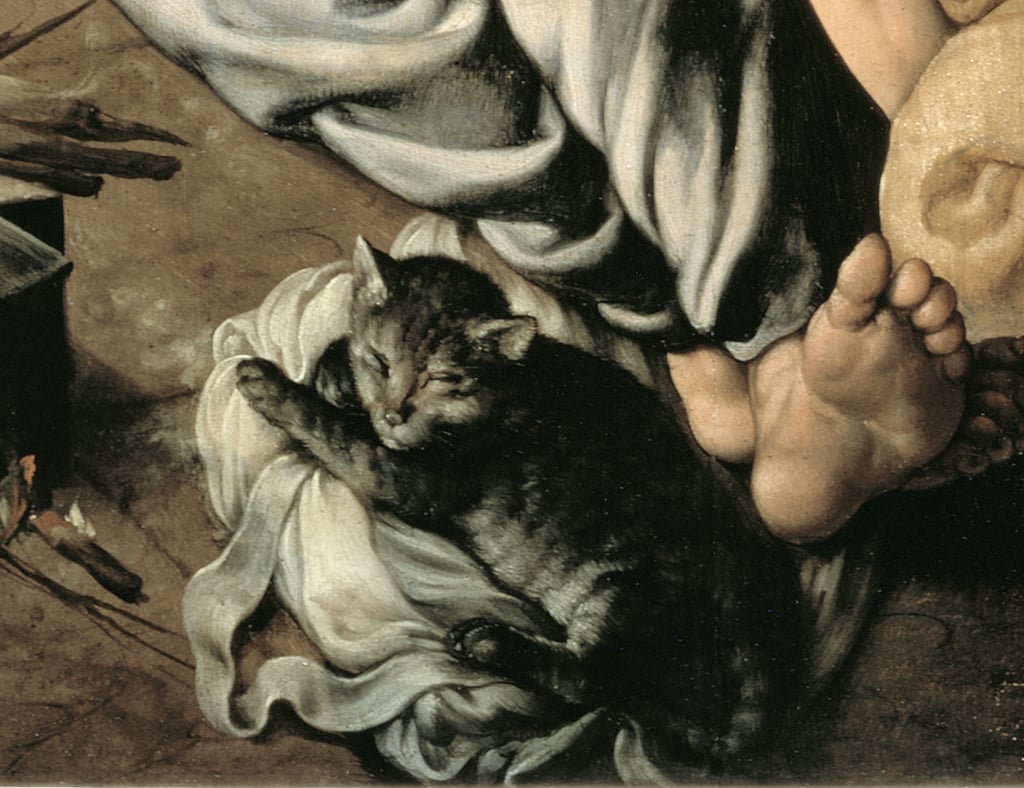 2-Jan-Cornelisz-Vermeyen-The-Holy-Family-around-a-Fire-c1532-33-panel-detail-of-77334-Meist