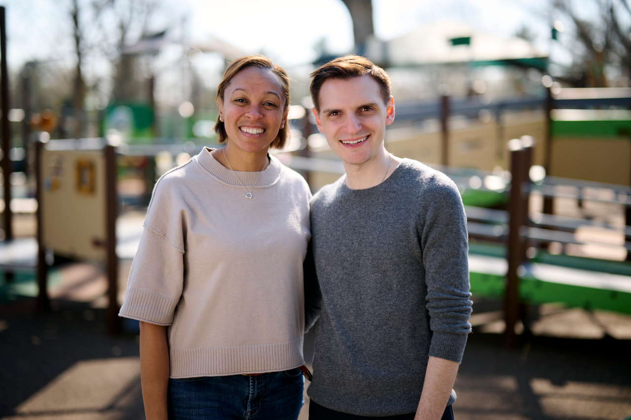 Jason with Lower Merion School Board Member Jen Rivera in Gladwyne