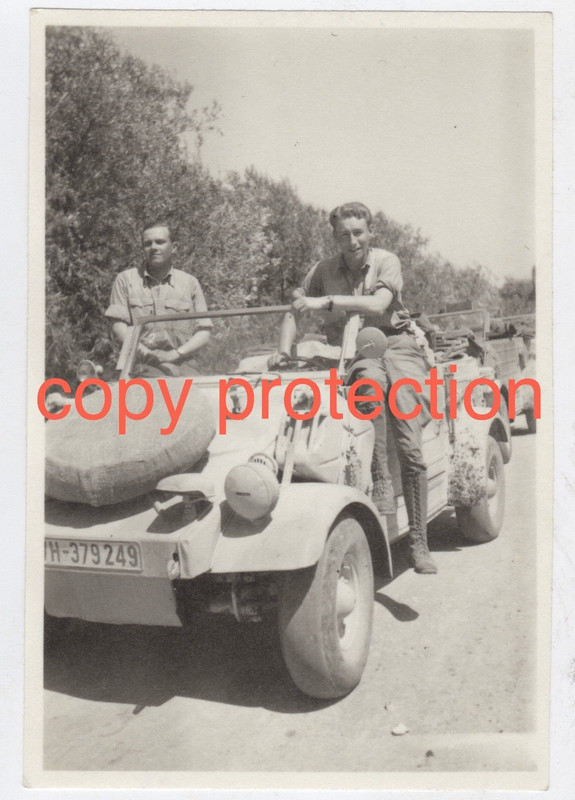 Orig. Foto VW 82 KÜBELWAGEN AFRIKA-KORPS Sandreifem WH-379249 Ka