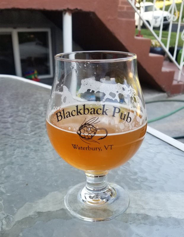 Blackback pub glass
