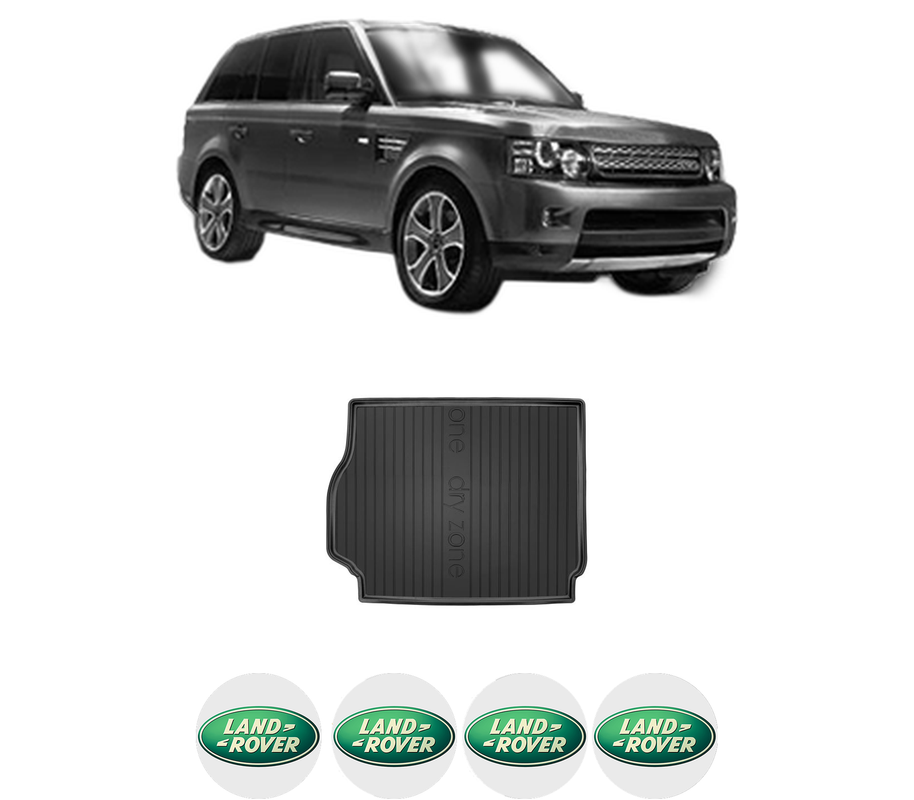 Tavita Portbagaj LAND ROVER RANGE ROVER SPORT I (L320) din 2005-2013, Protectie Portbagaj Auto, 4x Stickere auto cu LAND ROVER