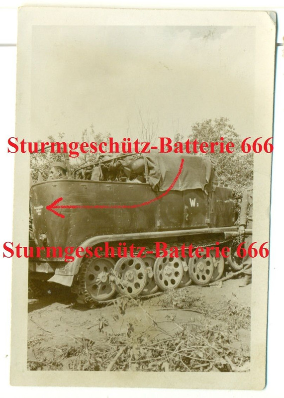 FOTO - STUG-BATTERIE 666 - STURMGESCHÜTZ - SdKfz
