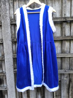Blue Fur Gilet Robe - Age 09-11