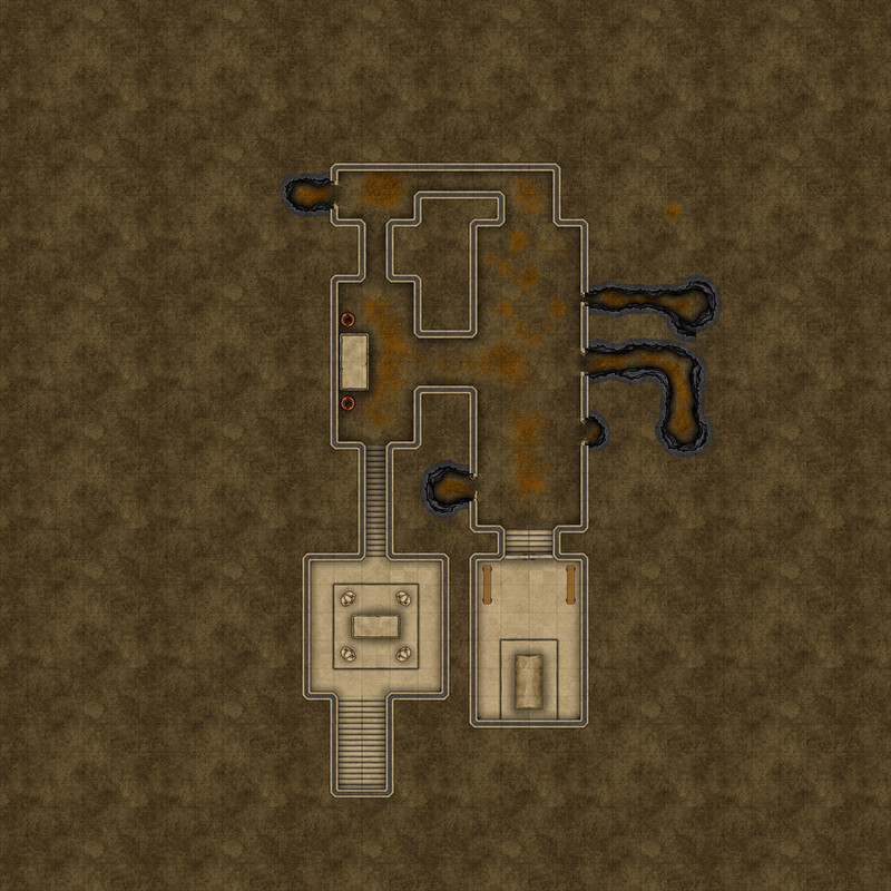 House Of Patheru 32x32 Basement grid lights