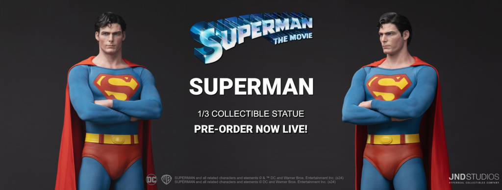 JND Studios : Superman The Movie - Superman (1978) 1/3 Scale Statue  FBBanner-Superman-PO