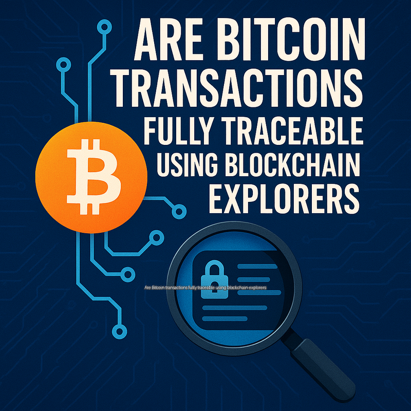 Are Bitcoin transactions fully traceable using blockchain explorers
