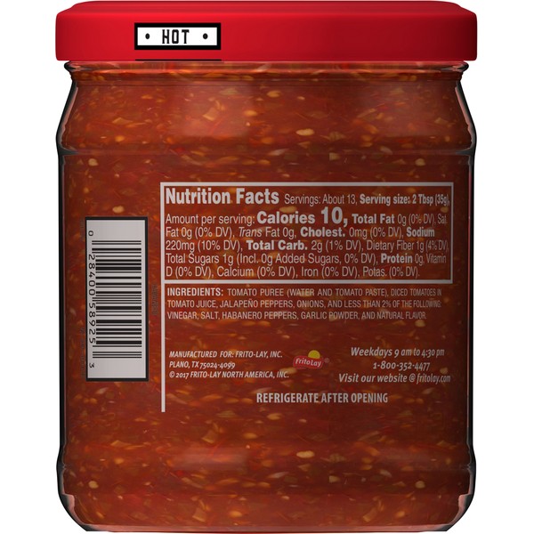 Tostitos Salsa Chunky Habanero Hot 6