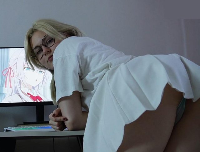 My Step Sister Loves Watching Anime And I Love Looking Under Her Skirt 2