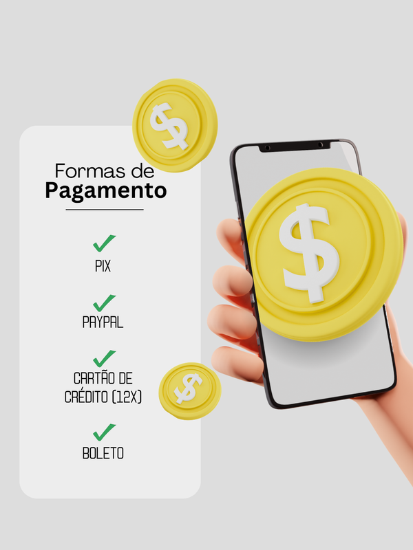 Formas de Pagamento Estabelecimento Moderno 3D Cinza e Verde Cartaz