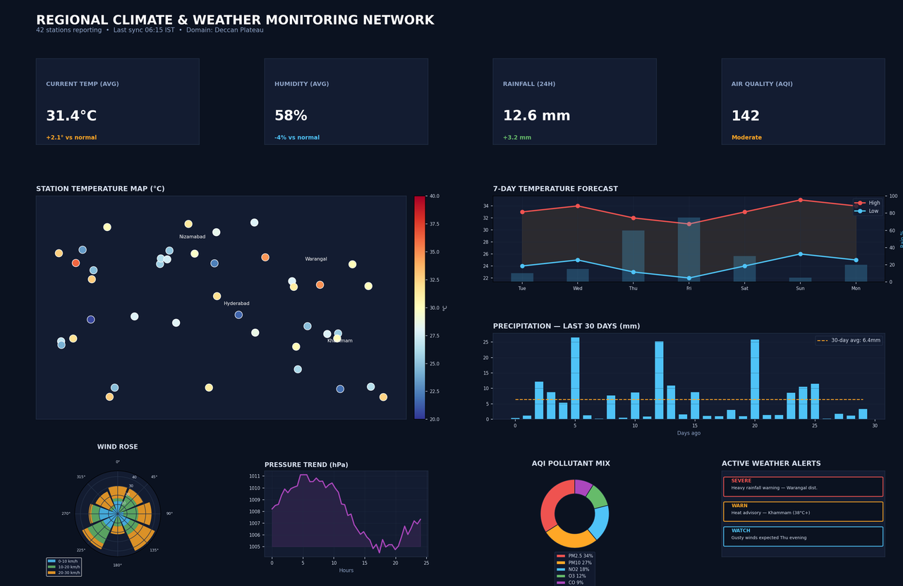 weather dashboard example