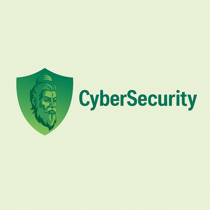 Company logo with shield symbol representing cybersecurity