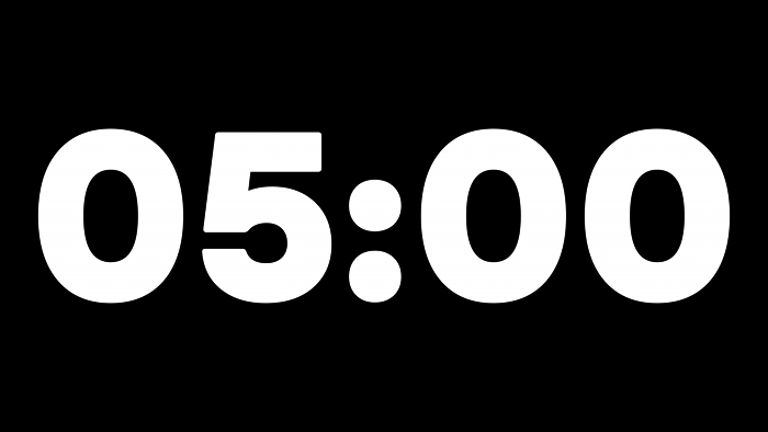 Cuenta Regresiva Aurora de 5 Minutos con Fondo Transparente 4K