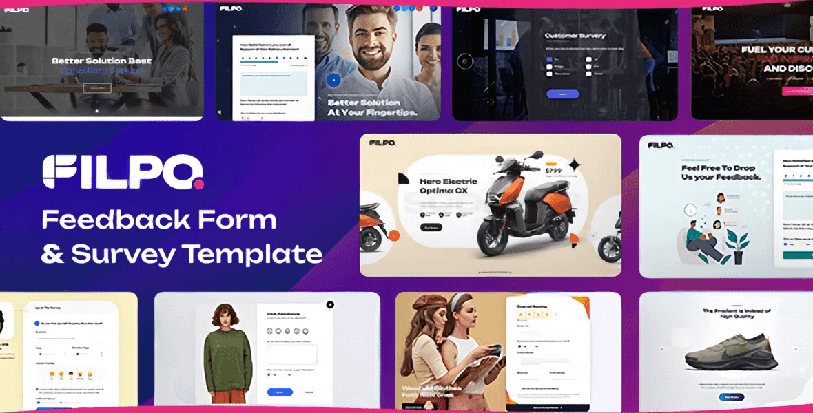 Filpo - Feedback Form & Survey Template HTML – Bliter GPL