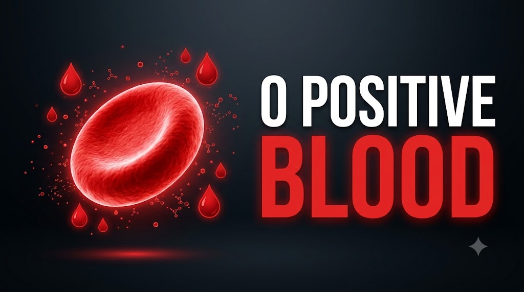 AI-generated example result for the youtube-thumbnail prompt: Science & Education – "O POSITIVE / BLOOD" | Science Education Youtube Thumbnail AI YouTube Thumbnail Prompt