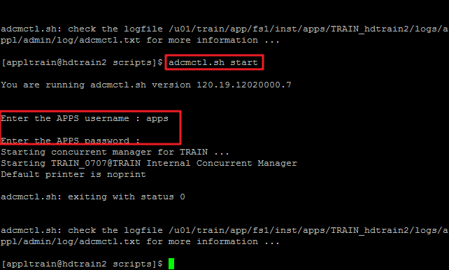 Oracle EBS 重启并发管理器