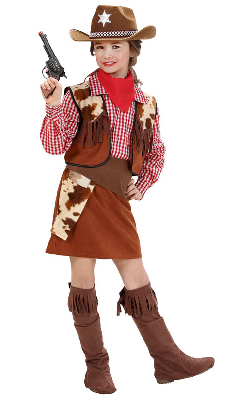 Cowgirl costume 5-13 years