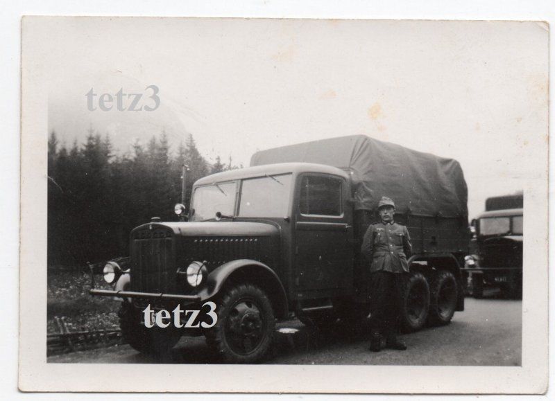 Österreich b.Salzburg Panzer Abw.Abt.47 Lkw Sold
