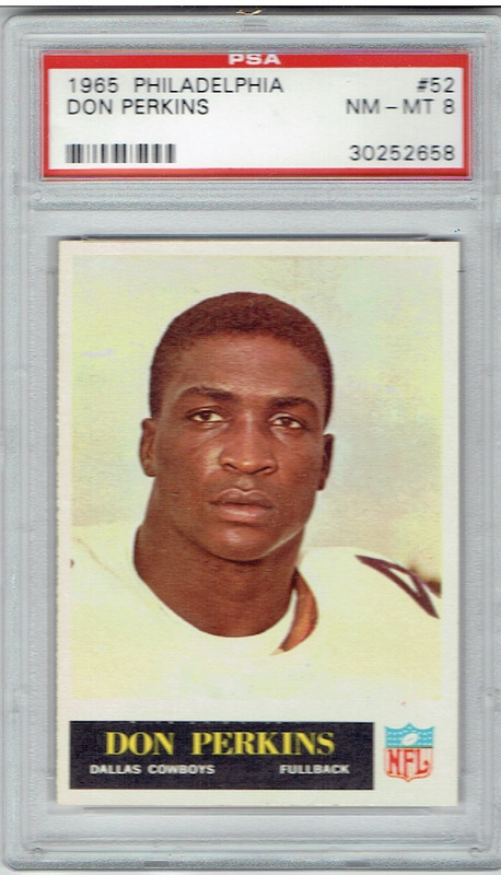 1965 Philadelphia 52 Don Perkins PSA 8
