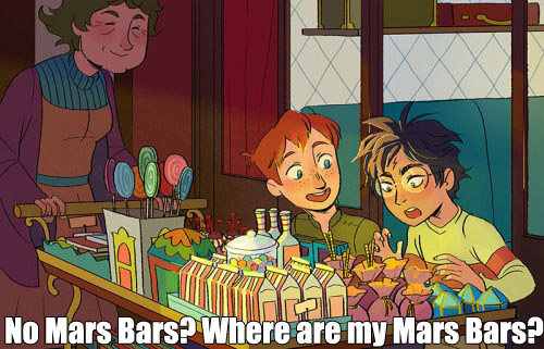 No Mars Bars? Where are my Mars Bars?