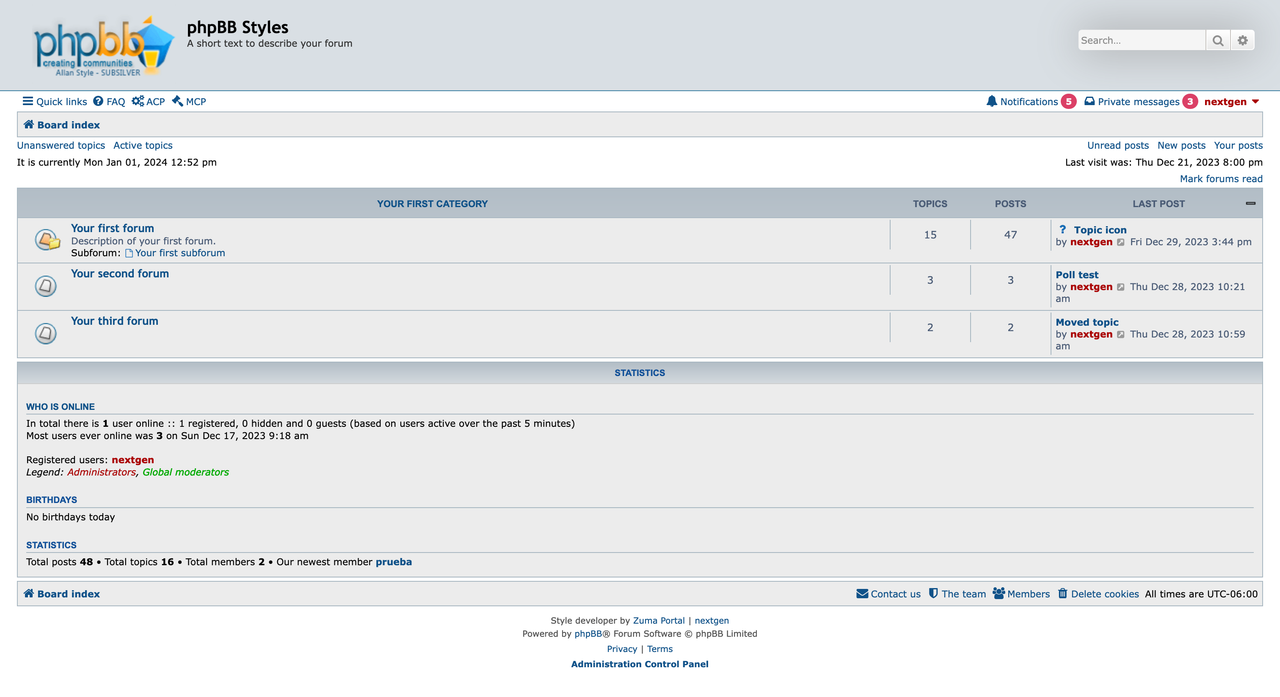 Screenshot 2024-01-01 at 12-52-38 (5) phpBB Styles - Index page