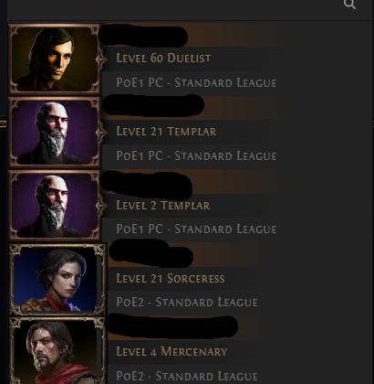 ПЕРСОНАЖИ ПОЕ 1 - ПОЕ 2