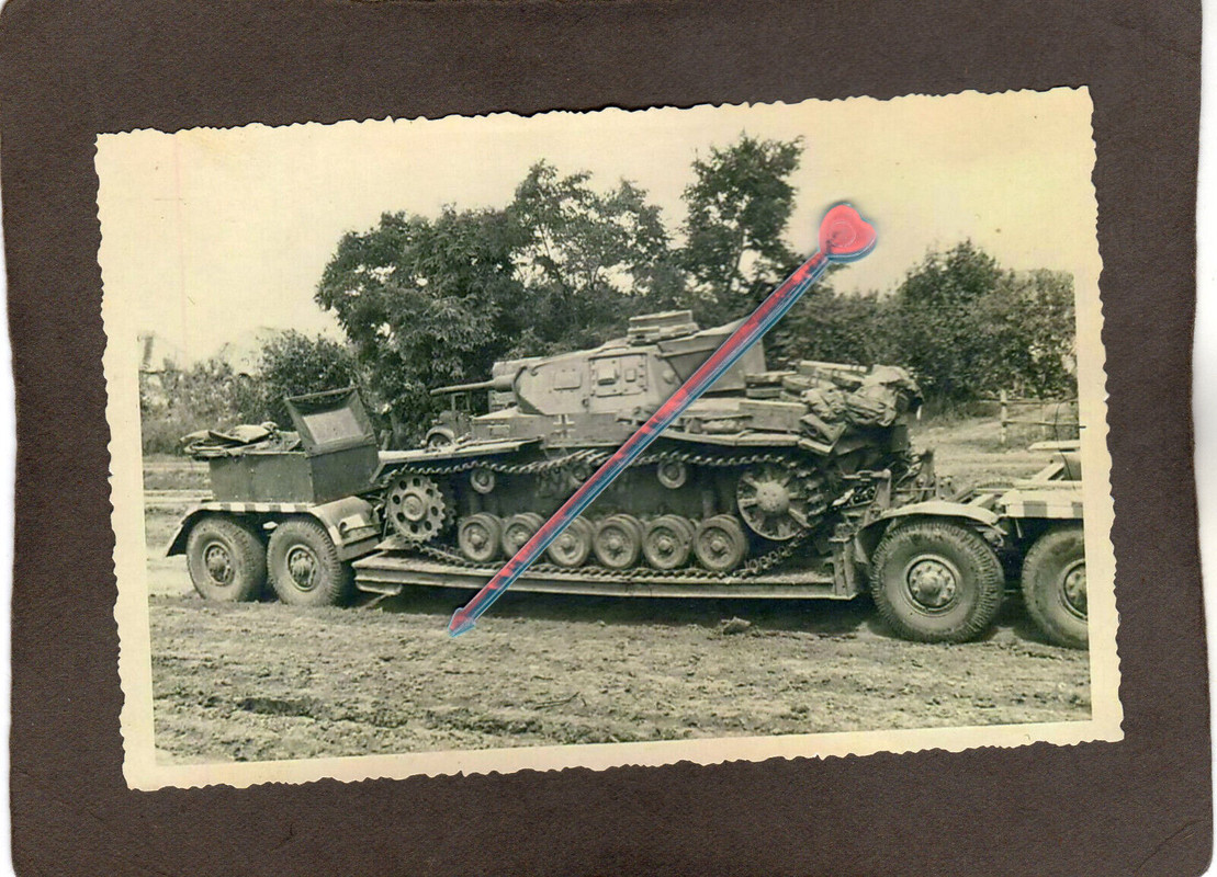 020) Photo Wehrmacht tanks IV Tank truck trailer