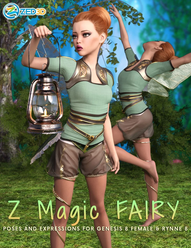 z magic fairy poses and expressions for rynne 8 00 main daz3d 1