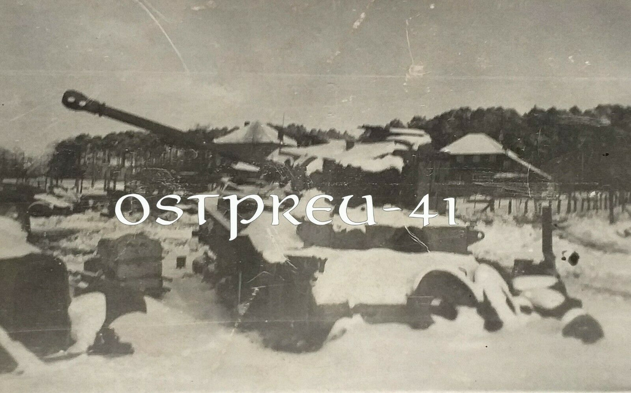 Ostfeldzug Tank Russland Geschützrohr Schnee