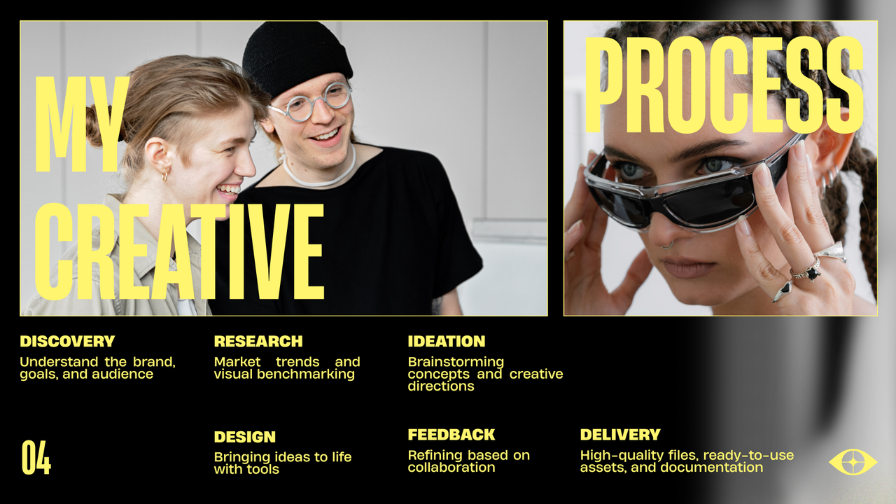 Yellow and Grey Creative Portfolio Presentation